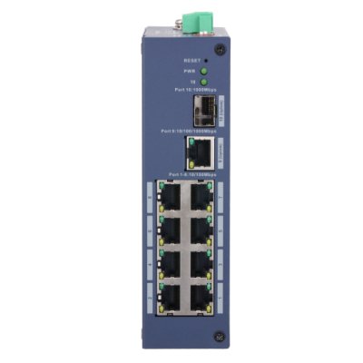 Коммутатор Dahua DH-CHS4110-8ET, 1×Комбо (1000BASE-T/SFP), управляемый
