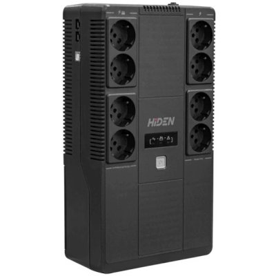 Источник бесперебойного питания HIDEN EXPERT ULS800E / 800 ВА / 480 Вт / 2 x CEE 7 (евророзетка)