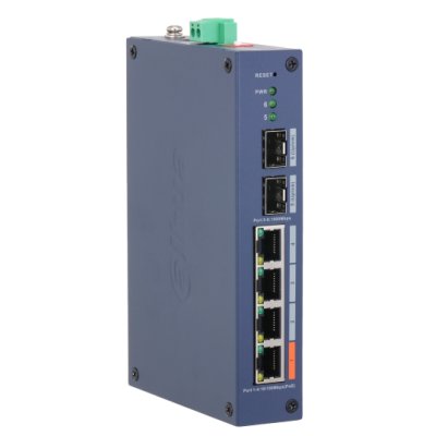 Коммутатор Dahua DH-CHS4206-4ET-60, 2×1 Гбит/с, управляемый