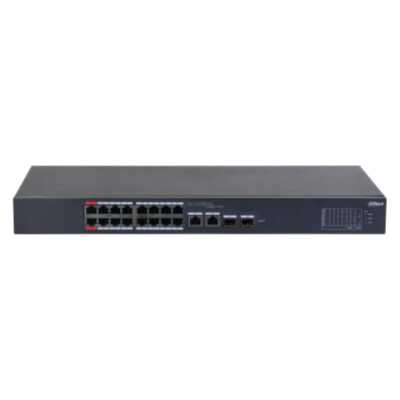 Коммутатор Dahua DH-CS4218-16ET-190, 2×1 Гбит/с + 2×1 Гбит/с Combo + 2×1 Гбит/с SFP, управляемый