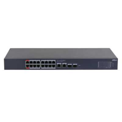 Коммутатор Dahua DH-CS4220-16GT-190, 2×1 Гбит/с + 2×1 Гбит/с Combo, управляемый