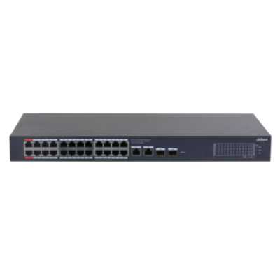 Коммутатор Dahua DH-CS4228-24GT-240, 26×1 Гбит/с + 2×1 Гбит/с Combo, управляемый