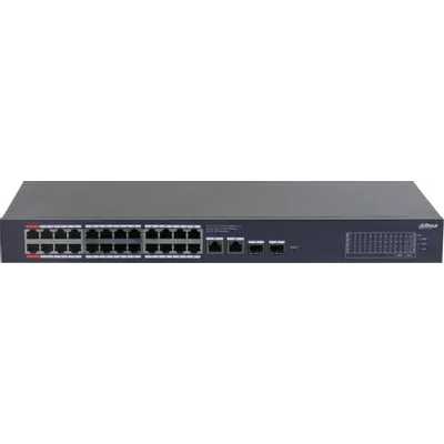 Коммутатор Dahua DH-CS4228-24GT-375, 24×1 Гбит/с + 2×1 Гбит/с Combo + 2×1 Гбит/с SFP, управляемый