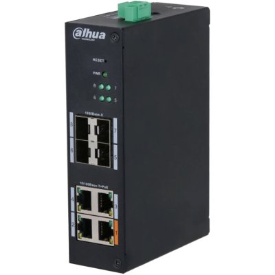 Коммутатор Dahua DH-HS4408-4ET-60, 4×100 Мбит/с + 4×1 Гбит/с SFP, управляемый