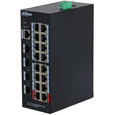 Коммутатор Dahua DH-HS4420-16GT-190, 16×1 Гбит/с + 4×1 Гбит/с SFP, управляемый