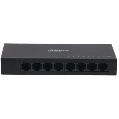 Коммутатор Dahua DH-PFS3008-8ET черный