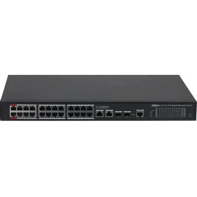 Коммутатор Dahua DH-S4228-24GT-360, 24×1 Гбит/с + 2×1 Гбит/с + 2×1 Гбит/с SFP, управляемый