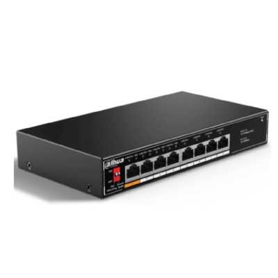 Коммутатор Dahua DH-SF1008LP, 8×100 Мбит/с, неуправляемый