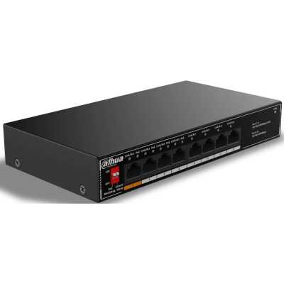 Коммутатор Dahua DH-SG1008LP, 8×1 Гбит/с, неуправляемый