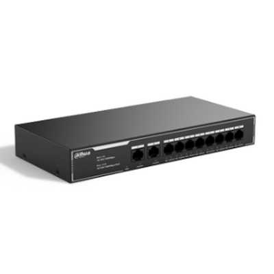 Коммутатор Dahua DH-SG1010LP, 10×1 Гбит/с, неуправляемый