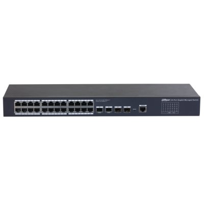 Коммутатор Dahua DH-SG4028, 26×1 Гбит/с + 2×1 Гбит/с SFP, управляемый