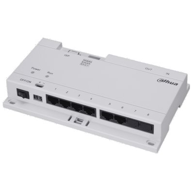 Коммутатор Dahua DHI-VTNS1060A, 6×PoE (24 В) + 2×Uplink, неуправляемый