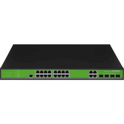 Коммутатор Digma DSW716G-4C-R, 16×1 Гбит/с + 4×1 Гбит/с Combo, управляемый