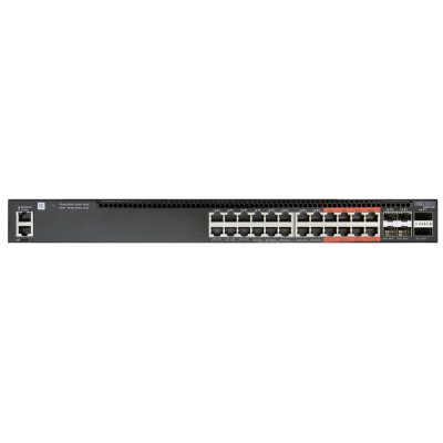 Коммутатор Edge-core 4610-30P-O-AC-Fv1, 24×1 Гбит/с PoE+ (8×Ultra-PoE) + 4×10 Гбит/с SFP+ + 2×20 Гбит/с QSFP+, управляемый