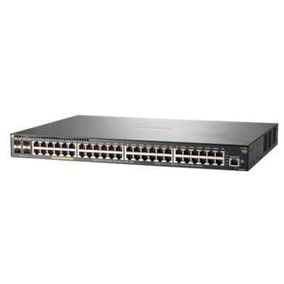 Коммутатор HPE Aruba 2930F 48G PoE+ 4SFP, 48×1 Гбит/с PoE+ + 4×1 Гбит/с SFP, управляемый