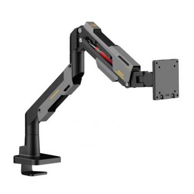 Кронштейн для мониторов Ultramounts UM743BG черный/серый 24"-57" макс.30кг крепление к столешнице поворот и наклон