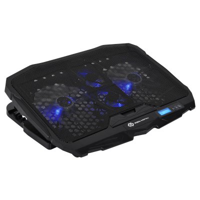 Подставка для ноутбука Digma D-NCP170-4 17"390x280x28мм 2xUSB 4x 70/125ммFAN 750г черный