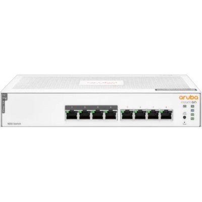 Коммутатор HPE JL811A HPE Aruba Instant On 1830 8G Web-managed 4p Class4 PoE 65W fanless Switch