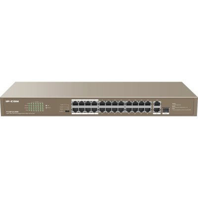 Коммутатор IP-COM F1126P-24-250W PoE неуправляемый 26-Ports 10/100 Mbps Base-TX + 1-Port 1000 Base-X SFP/24-Ports PoE (PoE бюджет 230W)