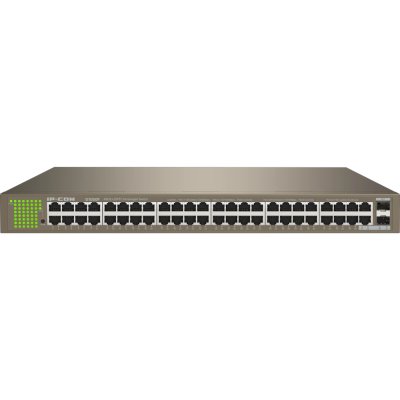 Коммутатор IP-COM G1050F, 48×1 Гбит/с + 2×1 Гбит/с SFP, неуправляемый