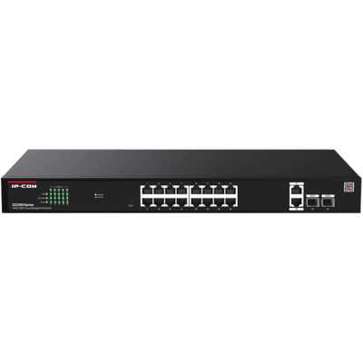 Коммутатор управляемый IP-COM G2220P-16-250W PoE, 18 портов, 18x1 Гбит/с, SFP 2x1 Гбит/с, PoE 16x30Вт (до 230Вт)