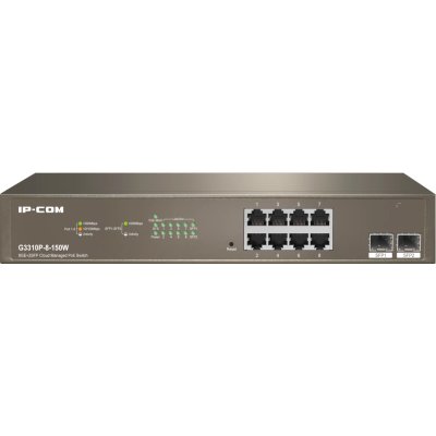 Коммутатор IP-COM G3310P-8-150W PoE с облачным управлением 8GE+2SFP