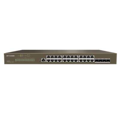 Коммутатор IP-COM G5328F, 24×1 Гбит/с + 4×1 Гбит/с SFP, управляемый
