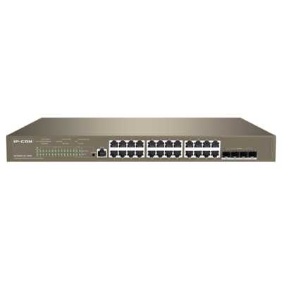 Коммутатор IP-COM G5328X, 24×1 Гбит/с + 4×10 Гбит/с SFP+, управляемый
