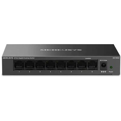 Коммутатор настольный Mercusys MS108GS с 8 гигабитными портами