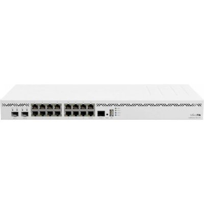 Маршрутизатор CCR2004-16G-2S+ Cloud Core Router 2004-16G-2S+ with Annapurna Labs Alpine v2 CPU with 4x ARMv8-A Cortex-A57 cores running at 1.7GHz, 4Gb of DDR4 RAM, 128MB NAND storage, 16 x Gbit LAN, 2x SFP+ ports, 1U rackmount case, Dual PSU, RouterOS L6