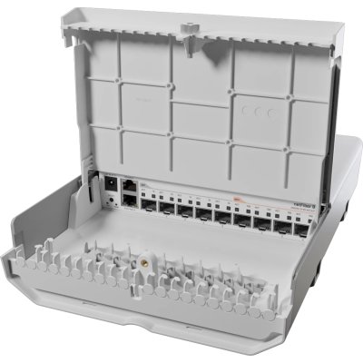 Коммутатор MikroTik NETFIBER 9 CRS310-1G-5S-4S+OUT (L3) 1x1Гбит/с 5SFP 4SFP+ 57W управляемый