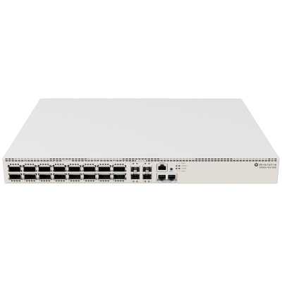 Коммутатор MikroTik CRS520-4XS-16XQ-RM Cloud Router Switch with Quad-Core AL52400 2 GHz CPU, 4 Gb RAM, 98CX8410 switch chip, 2 x 10G Eth ports, 4 x 25G SFP28 ports, 16 x 100G QSFP28 ports, RouterOS L5, 1U rackmount enclosure, dual hot-swap PSU, 4 x hot-sw
