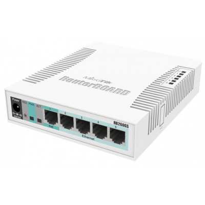 Коммутатор MikroTik CSS106-5G-1S 5PORT 1000M