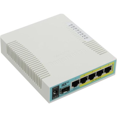 Маршрутизатор 10/100/1000M 5PORT HEX POE RB960PGS MIKROTIK