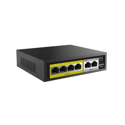 Коммутатор 6PORT NETIS P106C 10/100M 4POE