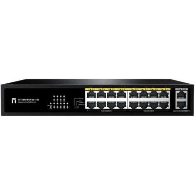 Коммутатор Netis ST118GHPDI-2G-130 16x100Мбит/с 2x1Гбит/с 16PoE 130W неуправляемый