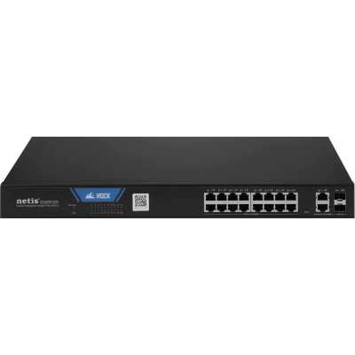Коммутатор Netis ST220GPR-2G2S (L2) 18x1 Гбит/с 2SFP 16PoE 225W настраиваемый