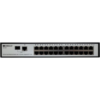 Коммутатор настраиваемый 25-портовый 100 Мбит/с ORIGO OS1225/A1A с гигабитным комбо-портом