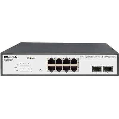 Коммутатор Origo OS2410P/120W OS2410P/120W/A1A 8x1 Гбит/с 2SFP 8PoE 120W настраиваемый