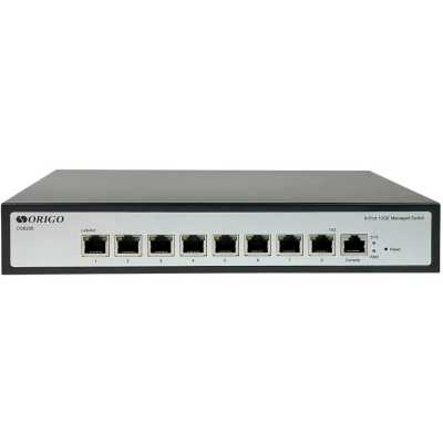 Коммутатор управляемый ORIGO OS6208/A1A L2, 8x10Gbase-T, консольный порт RJ-45, комплект для установки в 19" стойку