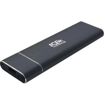 Внешний корпус SSD AgeStar 31UBNV5C NVMe алюминий черный M2 2280 M-key