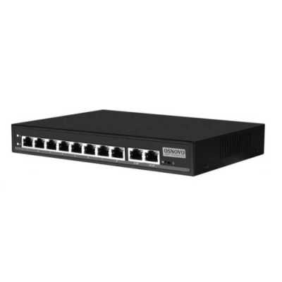 Коммутатор Passive PoE OSNOVO SW-21000/A(120W), 8*10/100 Base-T+ 2*10/100 Base-T Uplink, до 30W на порт
