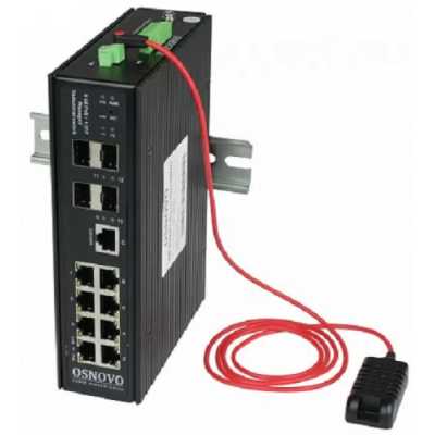 Коммутатор Osnovo SW-80804/ILS SW-80804/ILS(PORT 90W,300W) управляемый