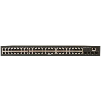 Коммутатор управляемый OSNOVO L2 PoE Gigabit Ethernet на 48 RJ45 PoE + 4*GE SFP, до 30W на порт, суммарно до 800W