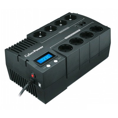 Источник бесперебойного питания CyberPower BR1000ELCD/1000 ВА/600 Вт/8 х CEE 7 (евророзетка)