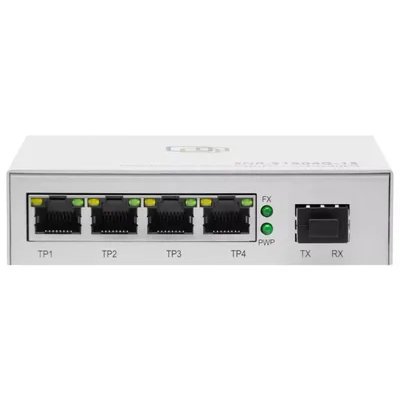 Коммутатор SNR SNR-S1904G-1S, 1Gbит/с, количество портов 4 шт, (L2)