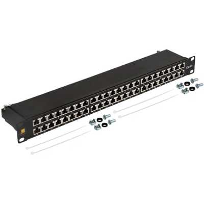 Патч-панель Lanmaster LAN-PPC48S6A 19" 1U 48xRJ45 кат.6A STP