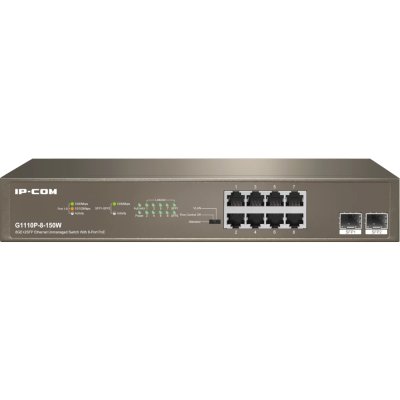 Коммутатор 8PORT 1000M POE G1110P-8-150W IP-COM