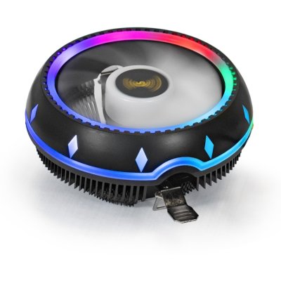 Кулер для процессора ExeGate Dark Magic EE126M-PWM.RGb черный, 120 мм, алюминий, 2000 об/мин, 24 дБ, 4 pin, 100 Вт, 65 мм