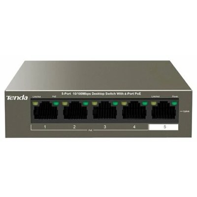 Коммутатор Tenda TEF1105P-4-38W 5PORT 10/100M